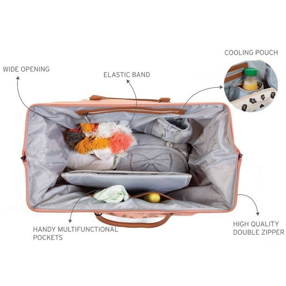 CHILDHOME Mommy Bag - Pink/Copper - Image 11