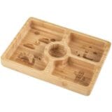 Citron. Big Bamboo Plate & spoon - Square + without suction - Image 4