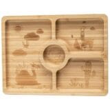 Citron. Big Bamboo Plate & spoon - Square + without suction - Image 3