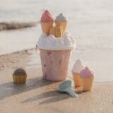 LITTLE DUTCH. Σετ κουβαδάκια παραλίας Ice Cream Ocean Dreams Ροζ - Image 5