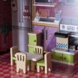A. Ξύλινο κουκλόσπιτο μεγάλο με 25 αξεσουάρ- 76 x 30 x 110 εκατ. - Image 10