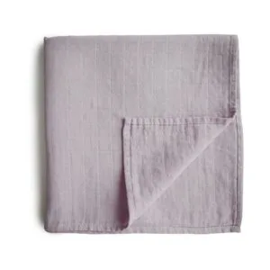 Ollie bebe Mushie Swaddle - Soft Mauve