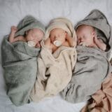 Mushie Hooded Towel / Πετσέτα μπάνιου - Sea Mist - Image 3
