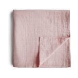 Ollie bebe Mushie Swaddle - Rose Vanilla