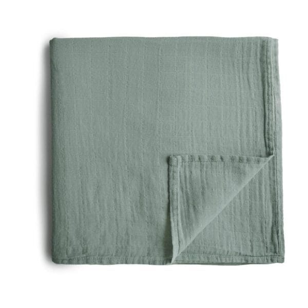 Ollie bebe Mushie Swaddle - Roman Green