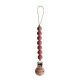 Ollie bebe Mushie Pacifier Clips - Halo Redwood