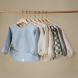 Mushie ​​Long Sleeve Bib / Σαλιάρα​ - Pastel Blooms - Image 4