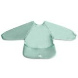 Ollie bebe Mushie ​​Long Sleeve Bib​ - Roman Green