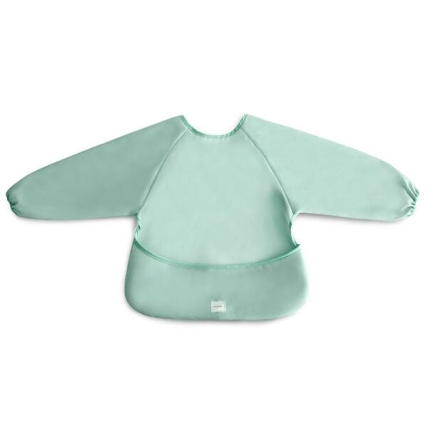 Ollie bebe Mushie ​​Long Sleeve Bib​ - Roman Green