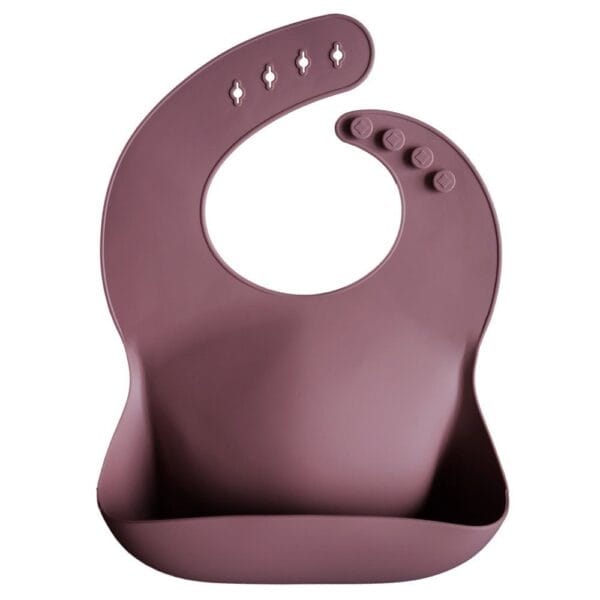Ollie bebe Mushie Silicone Bib - Cedar