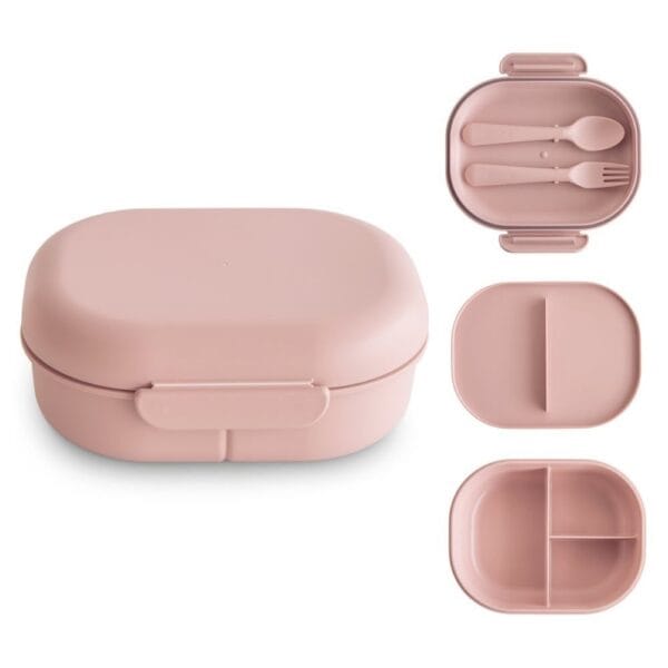 Ollie bebe Mushie Lunchbox - Blush