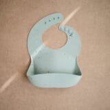 Mushie Silicone Bib - Cambridge Blue Confetti - Image 2