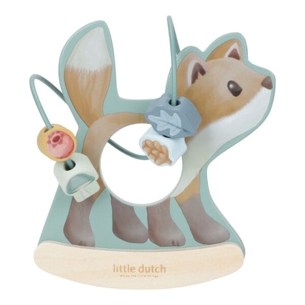 Ollie bebe LITTLE DUTCH. Ξύλινος λαβύρινθος ταλάντωσης αλεπού Forest Friends
