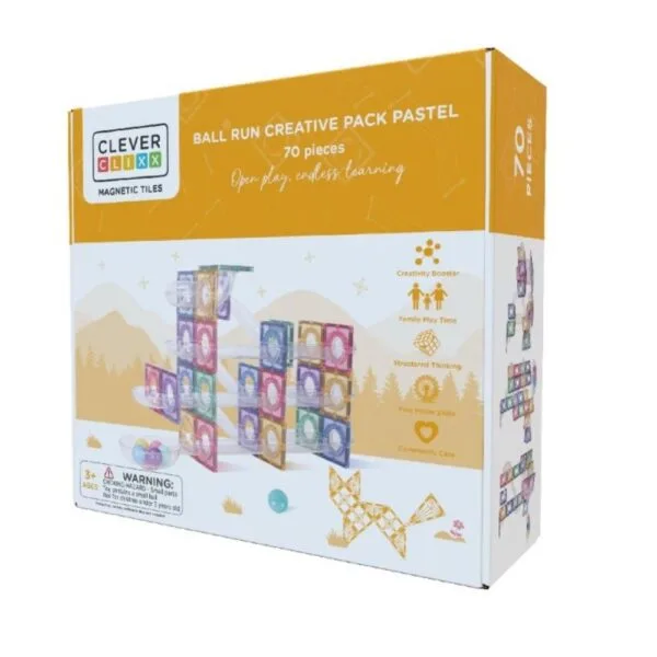 Ollie bebe Cleverclixx, Ball Run Creative Pack Pastel Pack 70 κομμάτια
