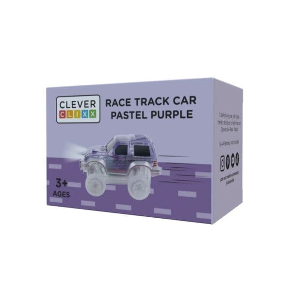 Ollie bebe Cleverclixx, Race Track Car Pastel Purple | 1 Piece