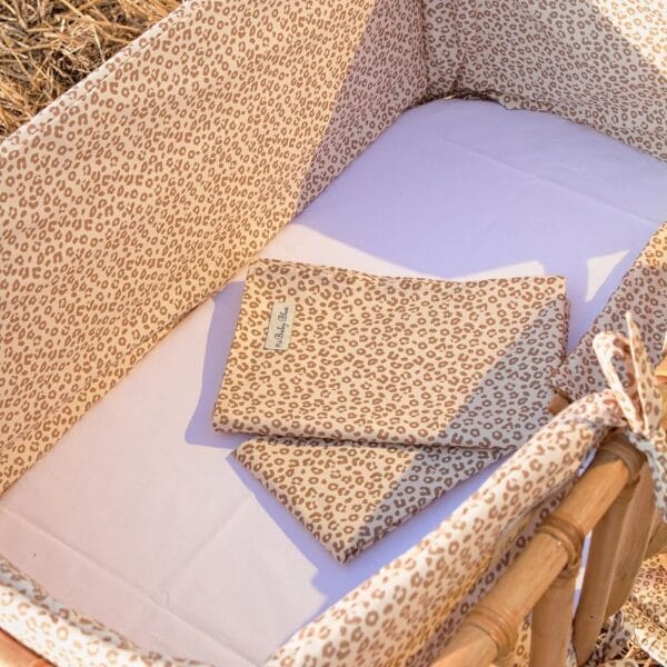 Ollie bebe Baby blue collection Animal Print Σετ Σεντόνια