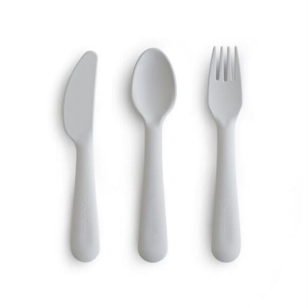 Ollie bebe Mushie Cutlery - Cloud