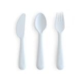 Ollie bebe Mushie Cutlery - Powder Blue