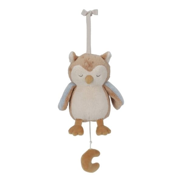 Ollie bebe LITTLE DUTCH. Υφασμάτινη μουσική κουκουβάγια Forest Friends GRS