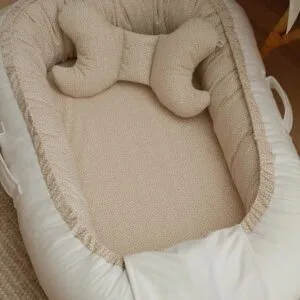 Ollie bebe Baby blue collection Natural Baby Nest