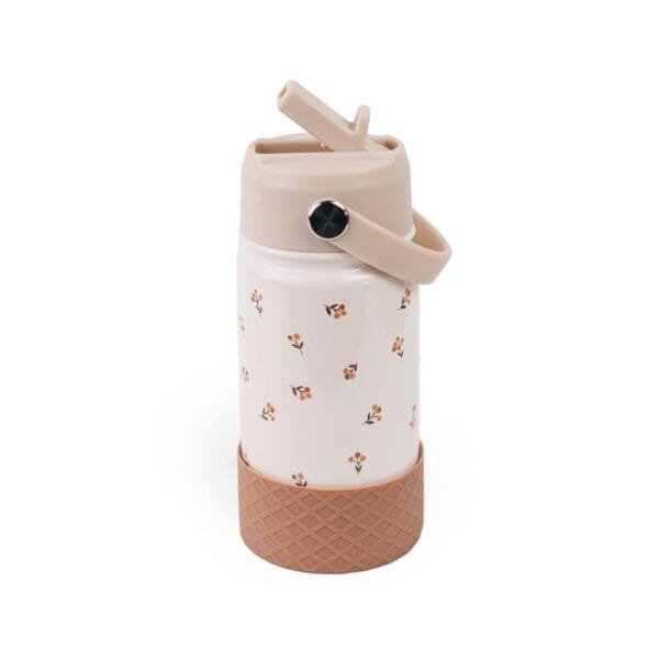 Ollie bebe Mrs Ertha Water Bottle - Stainless Steel - Flower Buds
