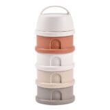 BEABA Milk Container 4 Compartments - CottonWhite/Terracotta - Image 4