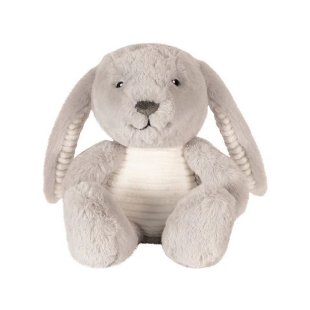 FLOW. Υφασμάτινο λαγουδάκι Milo με λευκούς ήχους & μουσική (απαλό γκρι) - Image 3