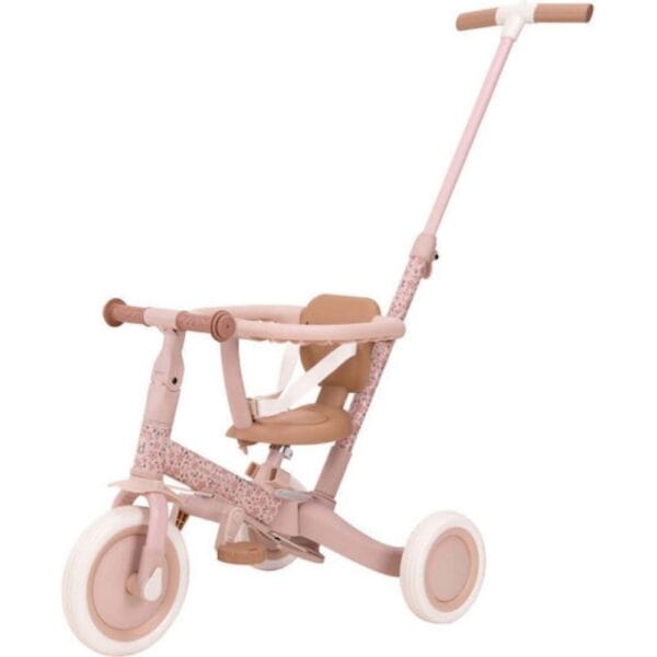 Ollie bebe Little Dutch Παιδικό Τρίκυκλο Ποδήλατο Μετατρεπόμενο με Χειρολαβή Γονέα για 1-3 Ετών Fairy Floral