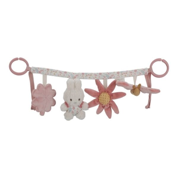 Ollie bebe LITTLE DUTCH. Υφασμάτινη γιρλάντα για καρότσι Miffy - Lucky Blossom GRS