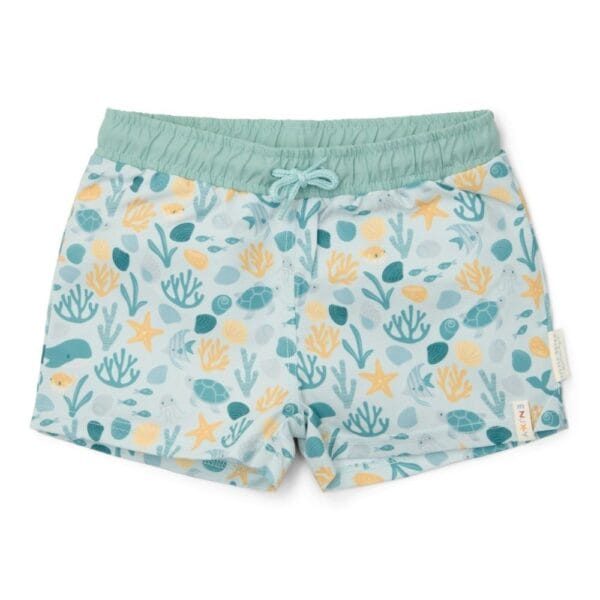 Ollie bebe LITTLE DUTCH. Παιδικό μαγιό βερμούδα για αγόρια Seashells Multi-colour