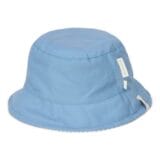LITTLE DUTCH. Παιδικό καπέλο ήλιου διπλής όψης Stripes Ocean Blue - Image 4