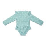 LITTLE DUTCH. Ολόσωμο μακρυμάνικο μαγιό για κορίτσια Ocean Treasures Surf Blue - Image 2