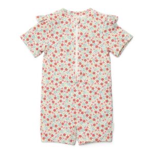 Ollie bebe LITTLE DUTCH. Ολόσωμο κοντομάνικο μαγιό Sunny Flowers Multi-colour