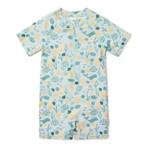 Ollie bebe LITTLE DUTCH. Ολόσωμο κοντομάνικο μαγιό Seashells Multi-colour