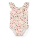 Ollie bebe LITTLE DUTCH. Ολόσωμο μαγιό με βολάν Sunny Flowers Multi-colour