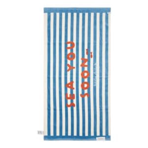 Ollie bebe Little Dutch Ocean Sea Life Παιδική Πετσέτα Θαλάσσης Μπλε 60x120cm LD-CL25039114