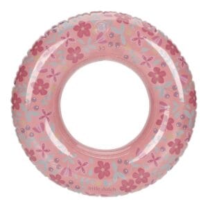 Ollie bebe LITTLE DUTCH. Παιδικό σωσίβιο κολύμβησης Pink Flowers