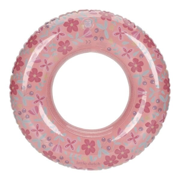 Ollie bebe LITTLE DUTCH. Παιδικό σωσίβιο κολύμβησης Pink Flowers