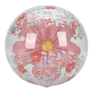 Ollie bebe LITTLE DUTCH. Μπάλα παραλίας 3D Pink Flowers
