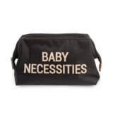 CHILDHOME Baby Necessities - Black/Gold Print