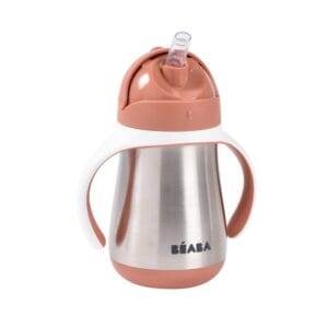 Ollie bebe BEABA Stainless Steel Cup Straw 250ml - Terracotta