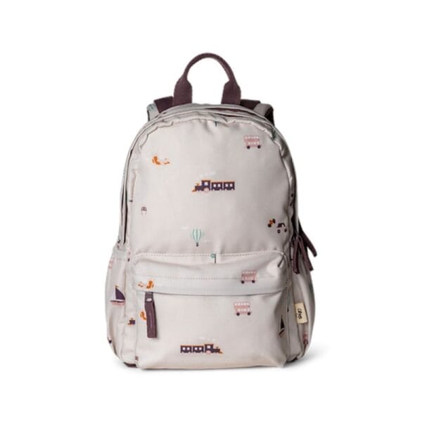 Ollie bebe Citron Medium Vehicles Back Pack