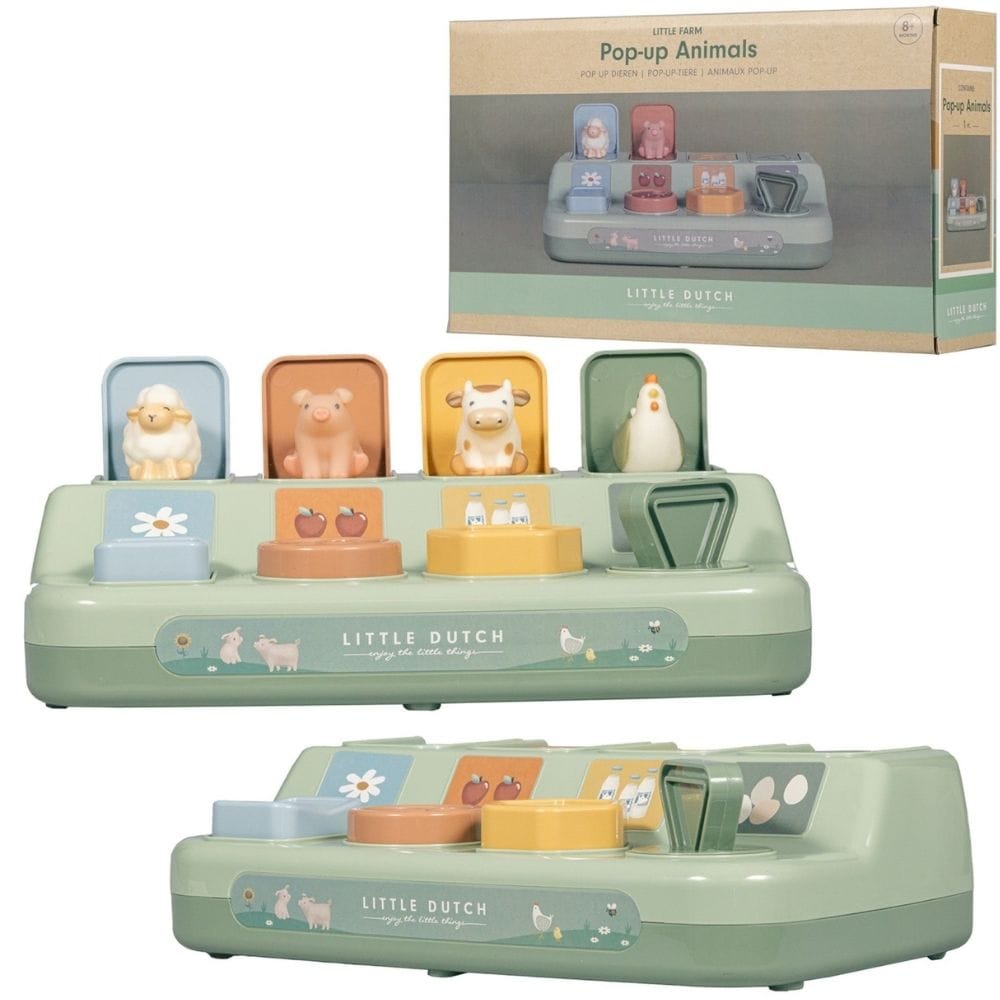 LITTLE DUTCH. Εκπαιδευτικό παιχνίδι pop-up Ζωάκια - Image 11