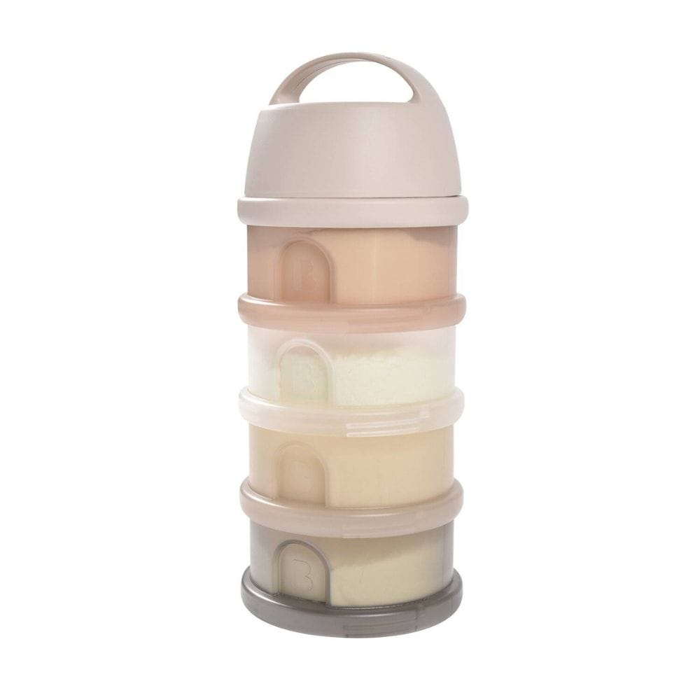 BEABA Milk Container 4 Compartments - Translucent Clay - Image 4