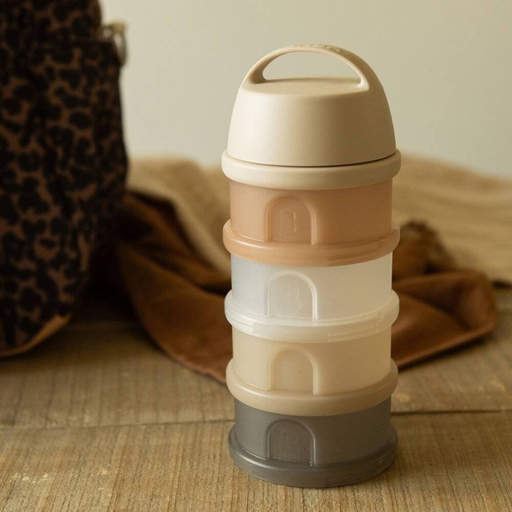 BEABA Milk Container 4 Compartments - Translucent Clay - Image 2