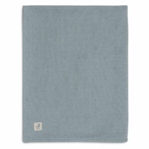 Ollie bebe Blanket Cradle 75x100cm Cosy Knit - Sea Green/Velvet