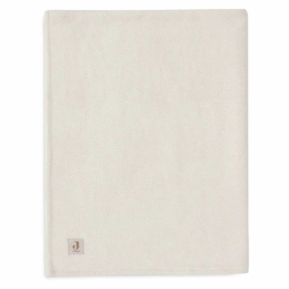 Jollein. Blanket / Κουβέρτα 75x100cm Cosy Knit - Ivory/Velvet - Image 5