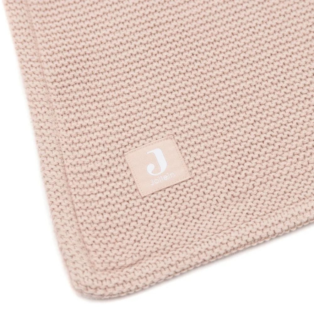 Jollein. Blanket / Κουβέρτα 75x100cm Basic Knit - Wild Rose/Fleece - Image 4