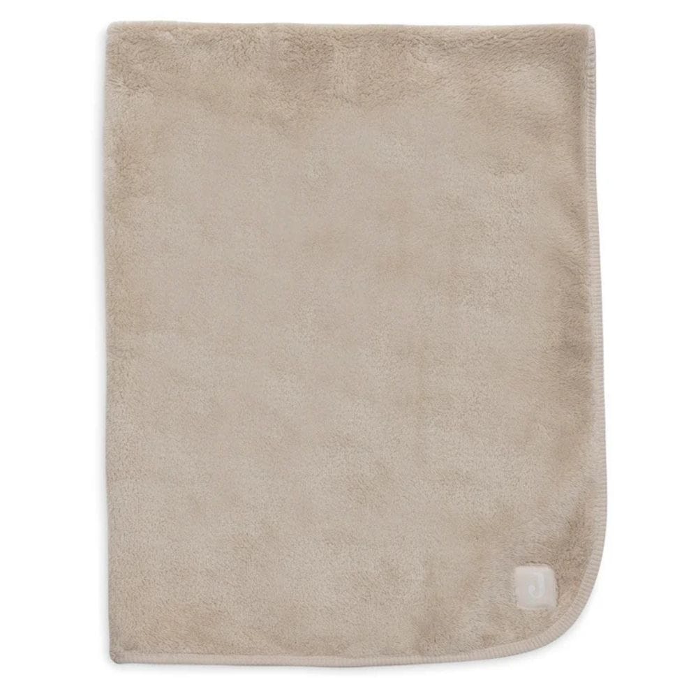 Ollie bebe Blanket Cot 100x150cm Basic Jersey/Sherpa - Warm Sand