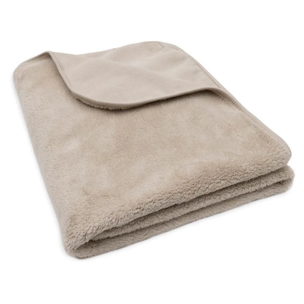 Jollein. Blanket / Κουβέρτα 100x150cm Basic Jersey/Sherpa - Warm Sand - Image 2